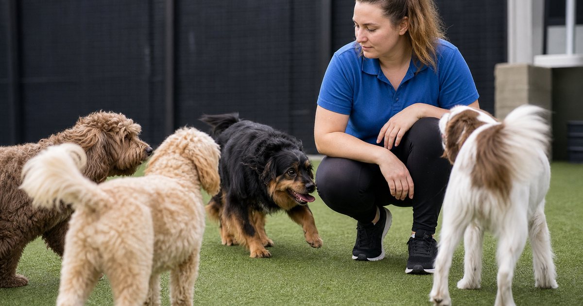 How Many Dogs Should One Handler Supervise in a Daycare Playgroup?